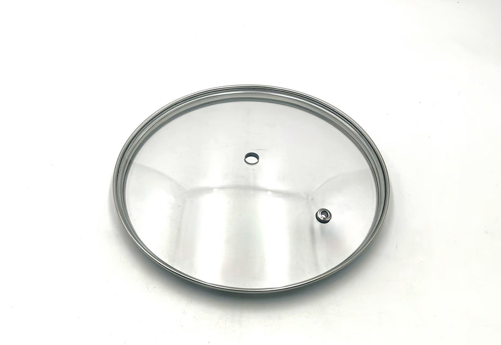 G18 - G-Series Narrow Rim Glass Lid (177–187mm) — main product view, wholesale OEM factory