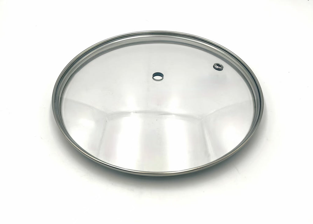 G24 - G-Series Narrow Rim Glass Lid (237–247mm) — main product view, wholesale OEM factory