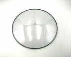 C265 - C-Series Tempered Glass Lid (φ265mm) — angled detail view of stainless rim and glass dome