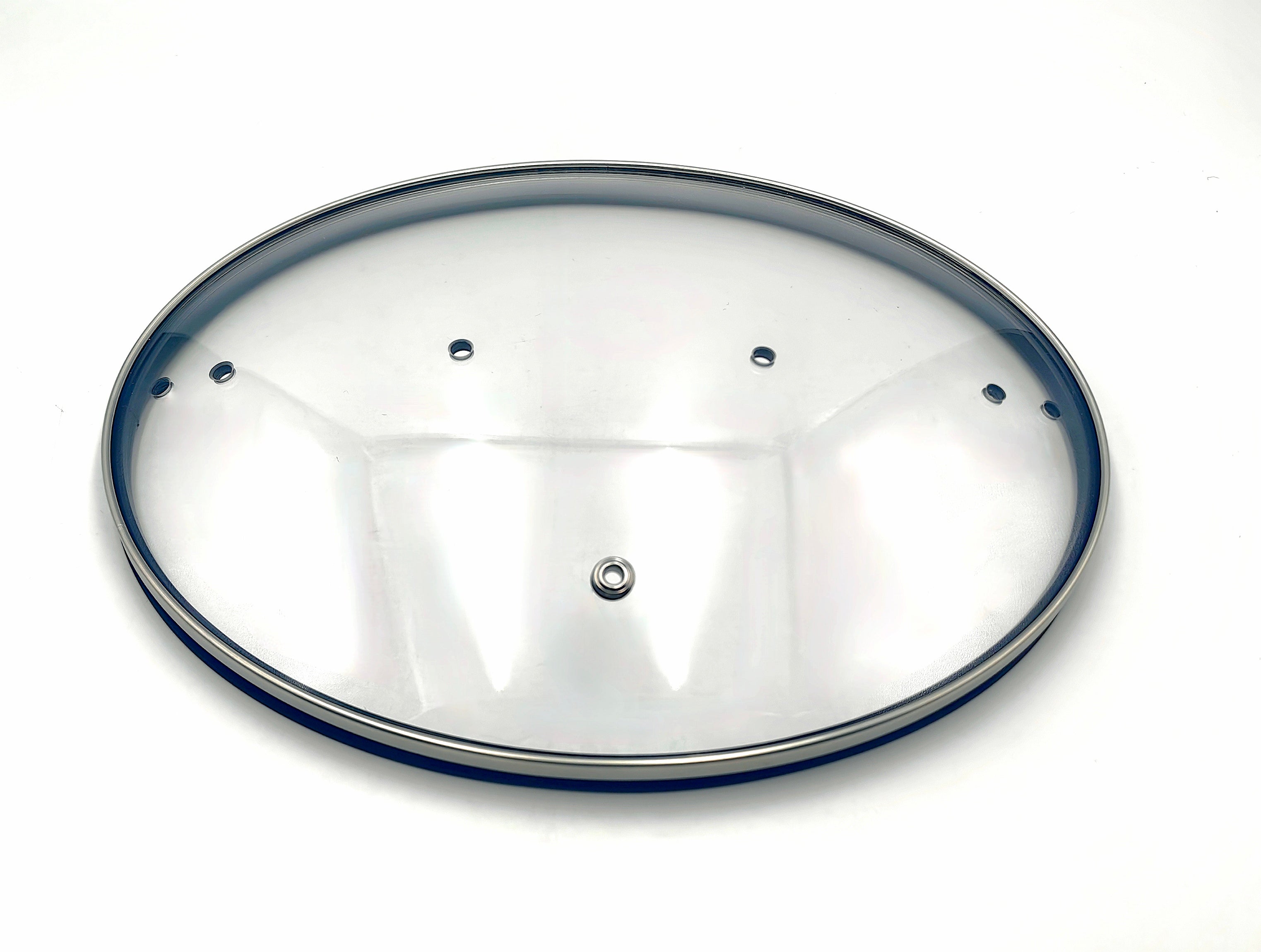 QT3.5 Silicone-Rim Tempered Glass Lid (260×210mm) — main product view, wholesale OEM factory